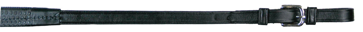 Rubber Grip Leather Reins with Buckle Ends