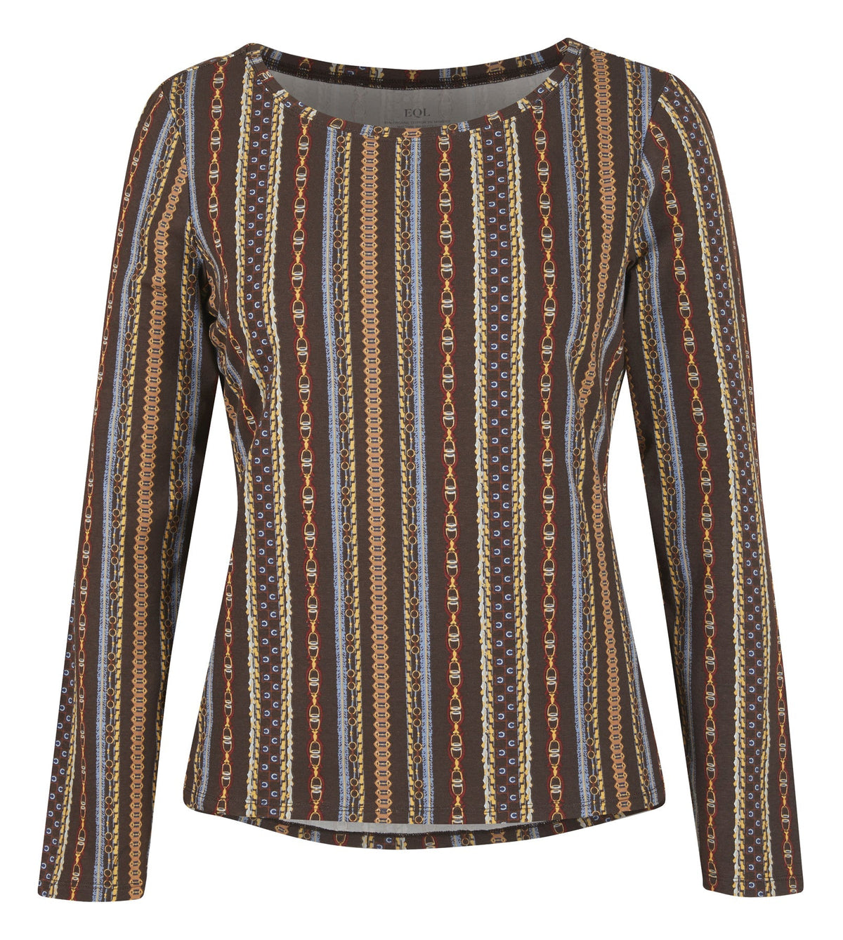 EQL by Ladies’ Organic Cotton Long Sleeve Print Top