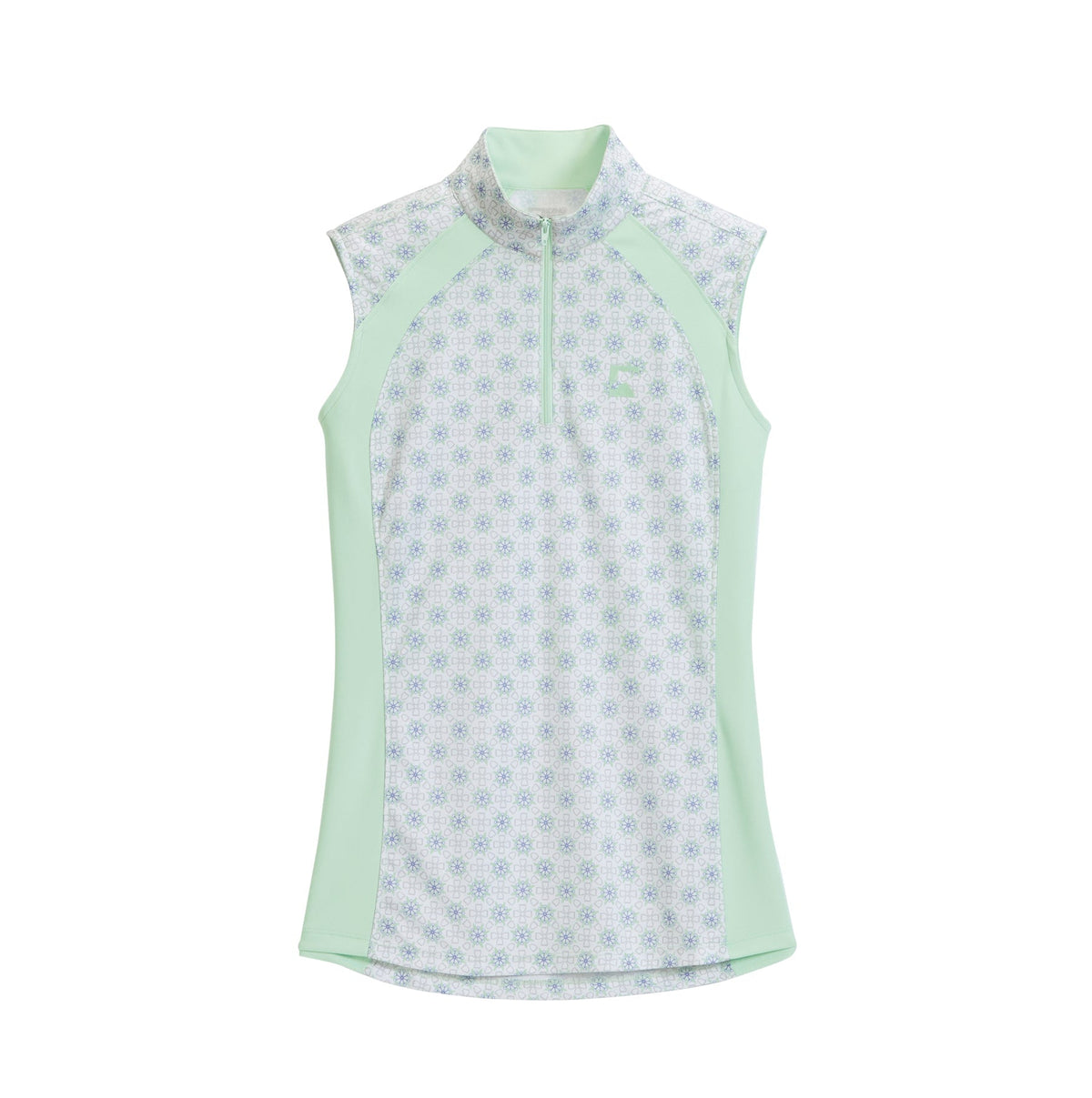 Ladies’ Airflow Quarter-Zip Print Sleeveless Shirt