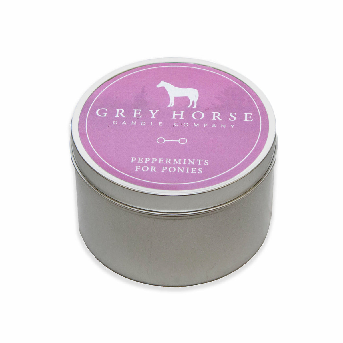 Grey Horse Candle Tin