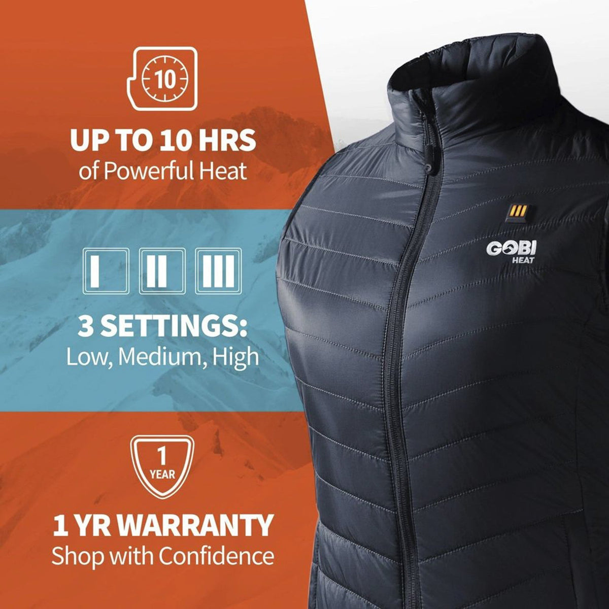 Ladies’ Dune 3-Zone Heated Vest